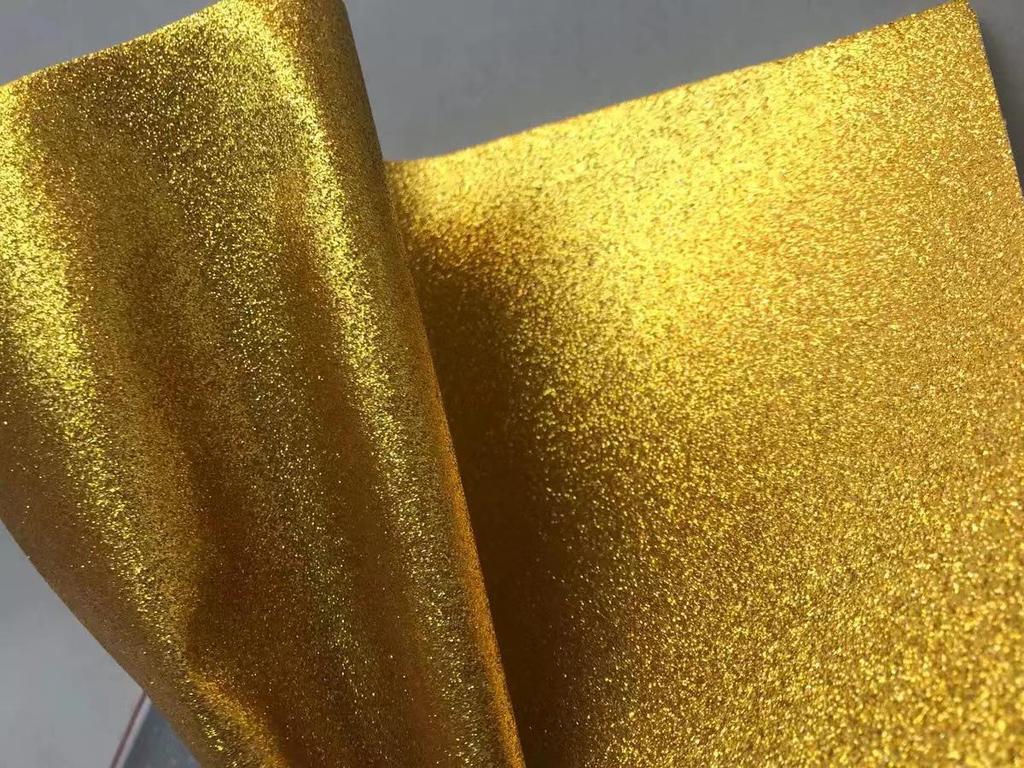 PU koža trblietavá látka s prechodovou dúhou a zlato-strieborným trblietavým efektom