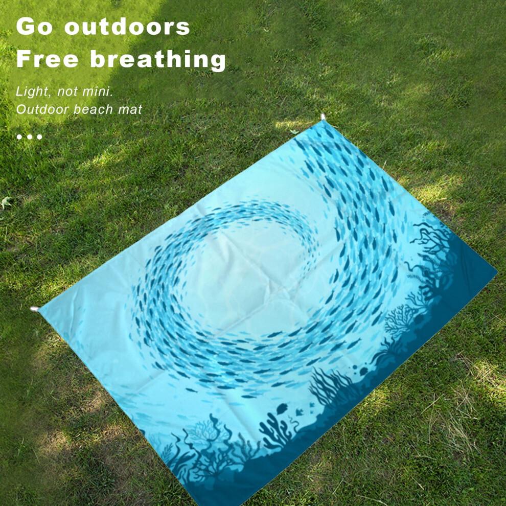 maxiaoxia Beach Mat, Sand-Free Waterproof Picnic Mat, Lightweight Foldable Camping Mat, Moist-Proof Floor Mat - compatible with outdoor use