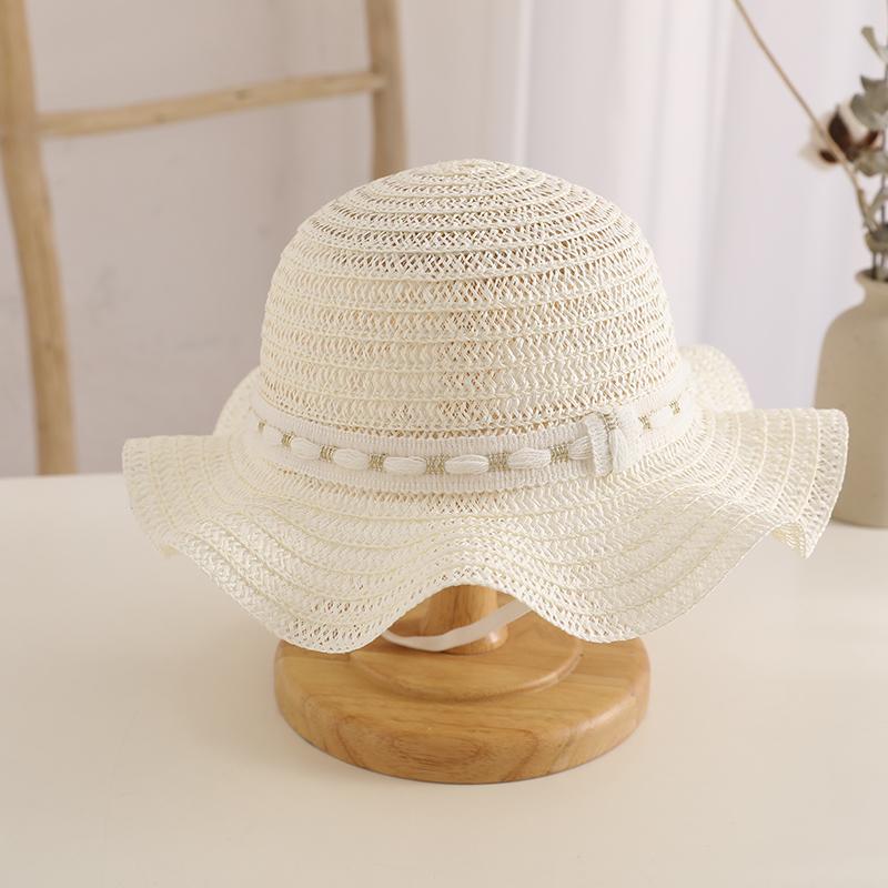 Kinder Atmungsaktiver Strohhut Sommer Kinder Mädchen Outdoor Urlaub Panamahut Sonnenhut Für Mädchen
