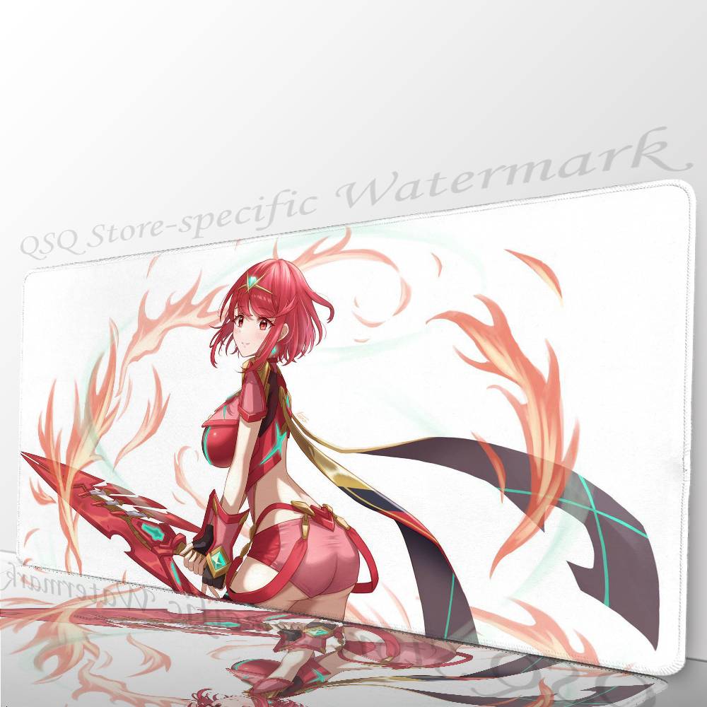 Pyra Animated Game X-Xenoblade Chronicles X Mousepad Mouse Mat Desk Mat With Pad Gaming Accessories Prime Gaming XXL Keyboard