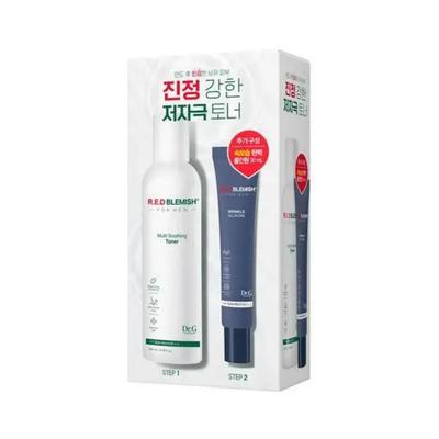 Red Blemish For Men Multi Soothing Toner 200ml Moisture Gift Set (+ Red Blemish For Men Elasticity All-in-One 30ml)