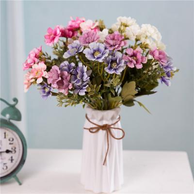 Fake Flower Useful Anti-fade Clear Texture Simulation Flower DIY Bridal Bouquet 6 Forks Artificial Cherry Blossom Artificial Flower