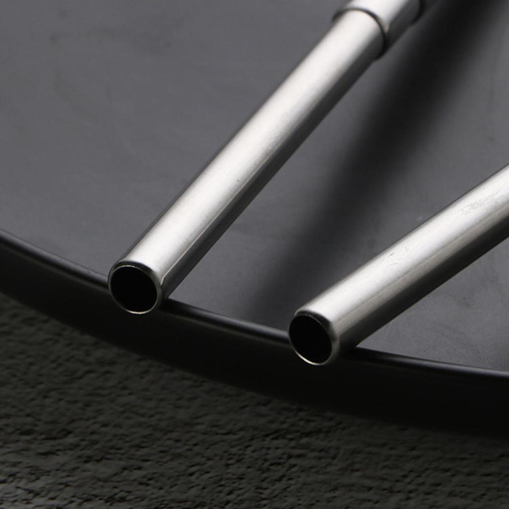 Stainless Steel Drinking Straw Outdoor Portable Reusable Tableware Shrink Straw Bubble Tea Coffee Telescopic Straws