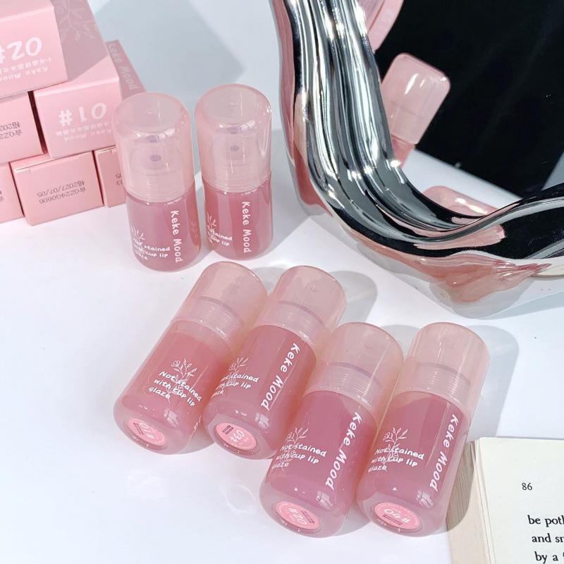 Kekemood Mini Ice Bucket Lip Gloss: Long-Lasting, Moisturizing Plump Lips for a Youthful Radiance.