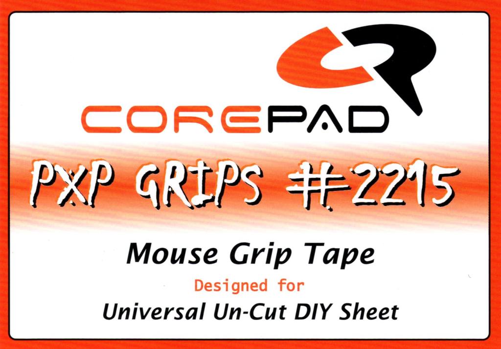 Corepad PXP Grips Universal Un-Cut Sheet, Universal Grip Tape, Soft Polymer Rubber (Red)