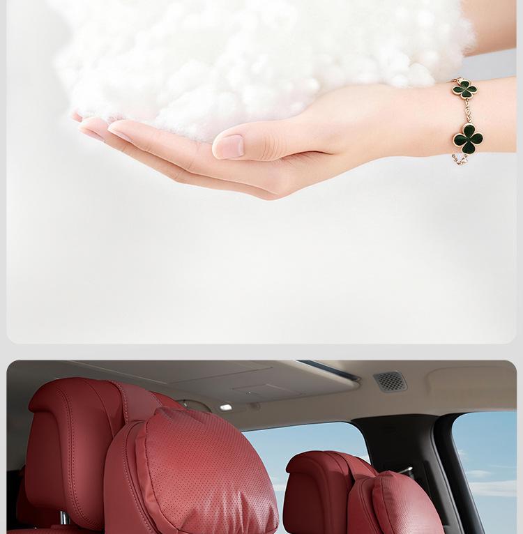 Neck Pillow for Mercedes-Benz, BMW, Li Auto, Tesla Car Headrest & Driver's Seat Backrest