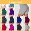Damen Fitness-Fahrradshorts Weiche Feuchtigkeitsableitende Workout-Yoga-Leggings Für Komfort