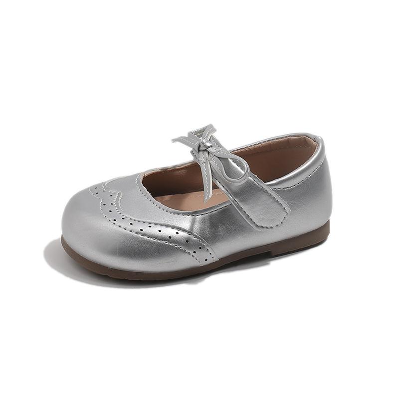 Girls' Small Leather shoes2026Spring and Autumn New Collection: British-Style Brogue Shoes for Little Girls, Fashionable Princess Shoes, Baby Leather