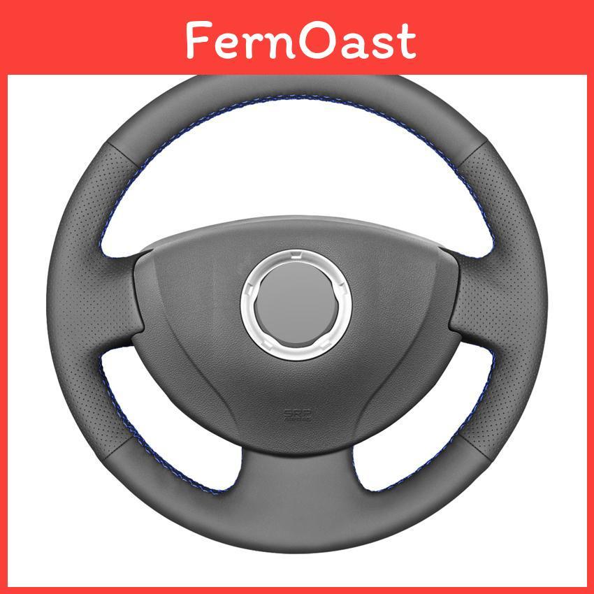 Artificial Leather Noslip Car Black Steering Wheel Cover For Renault Clio 2 20012012 Logan Sandero Symbol Twingo 2 20092015