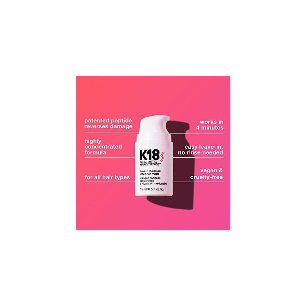 K18 Leave-In Hair Repair Mask, 15ml