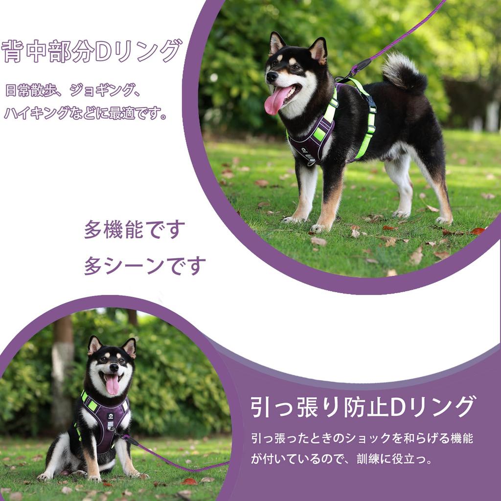 Recommended for Shiba XINIDEA Sturdy and Durable Dog Harness with Name Tag Attachment on the Suitable for and Extra Large Includes Choking Adjustable