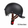 Retro Summer Lightweight Half Helmet with Inner Lens for Men and Women