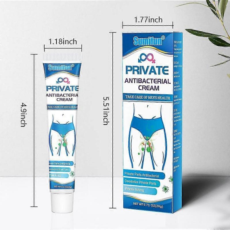 3PCS Men's Anti-itch Cream, Private Care Cream, Anti-bacterial,Men's Pubic Itch Cream Topical Cream Intimate Cleansing Ointment Skin Topical, Anti-itc