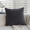 Gray Sofa Pillowcase Living Room Light Luxury High-end Waist Pillow Square Cushion Bedside Backrest Pillow Does Not Contain Core