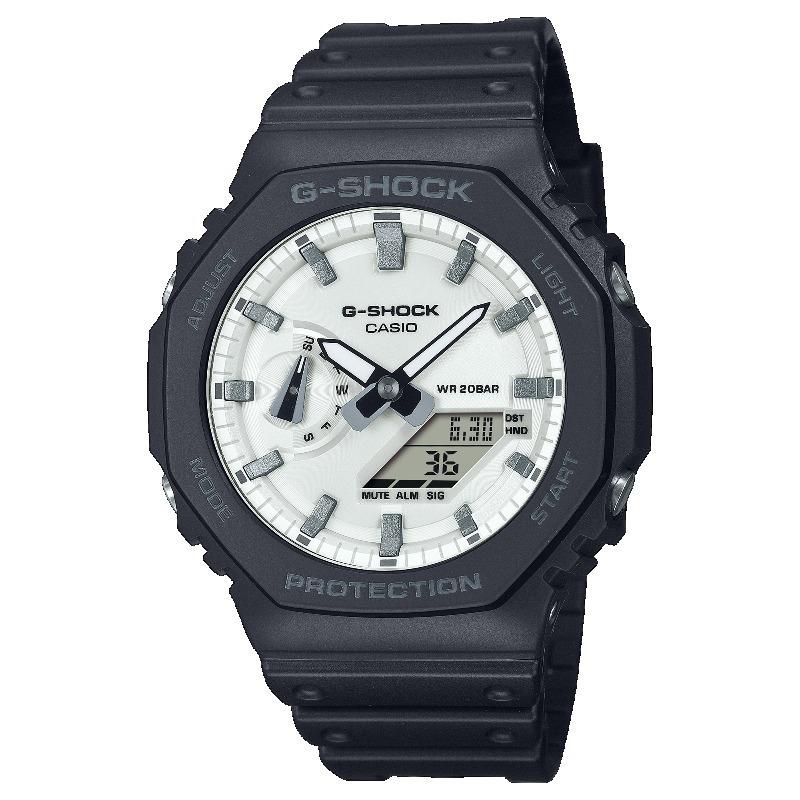 Casio G-SHOCK Men s Resin 200M Water Resistant Analog Shock Resistant Quartz Watch GA-2100WD-1A чёрный