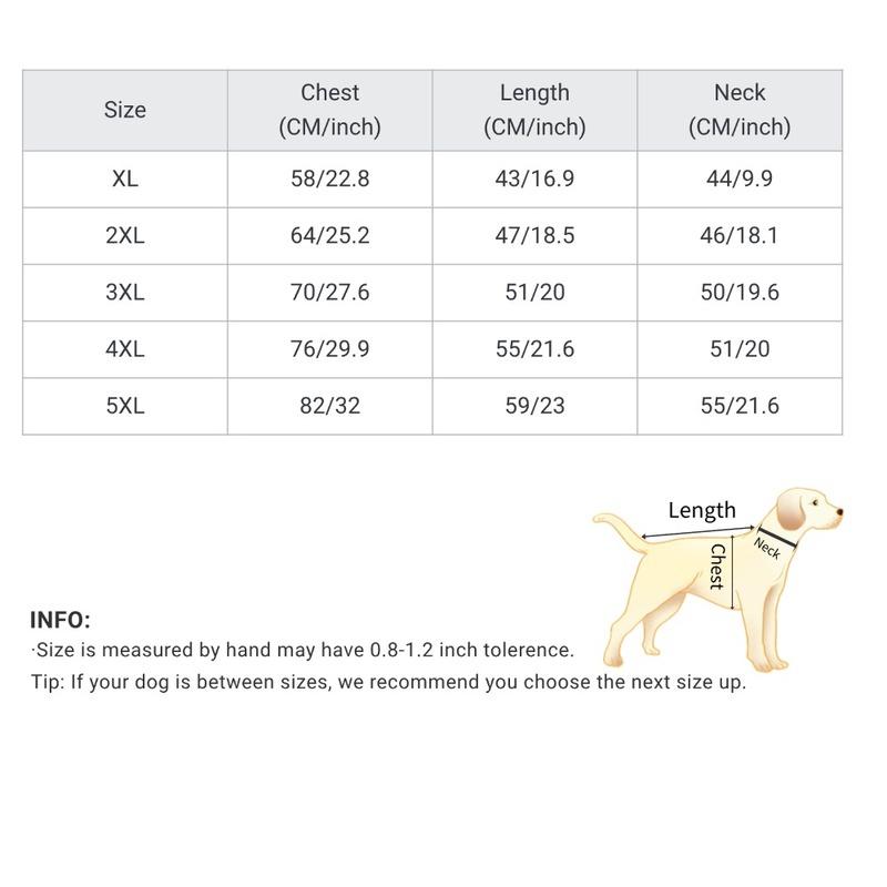 Large Dog Waterproof Winter Jumpsuit – Full Coverage Outdoor Windproof Reflective Dog Coat with Fleece Lining