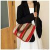 Velkokapacitní Stripe Tote Bag Nákupní taška Crossbody Tašky Nové dámské tašky