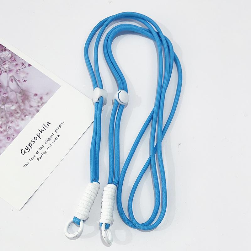 Adjustable Braided Crossbody Phone Lanyard with Detachable Shoulder Strap Chain