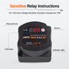 12V 140A Smart Dual Battery Isolator Auto or Manual Control Voltage Sensitive Relay VSR For Car RV ATV UTV Boat Marine Campervan