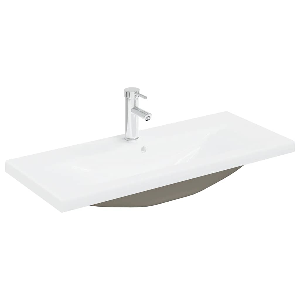 Bathroom Vanity Unit with Built In Basin and Faucet