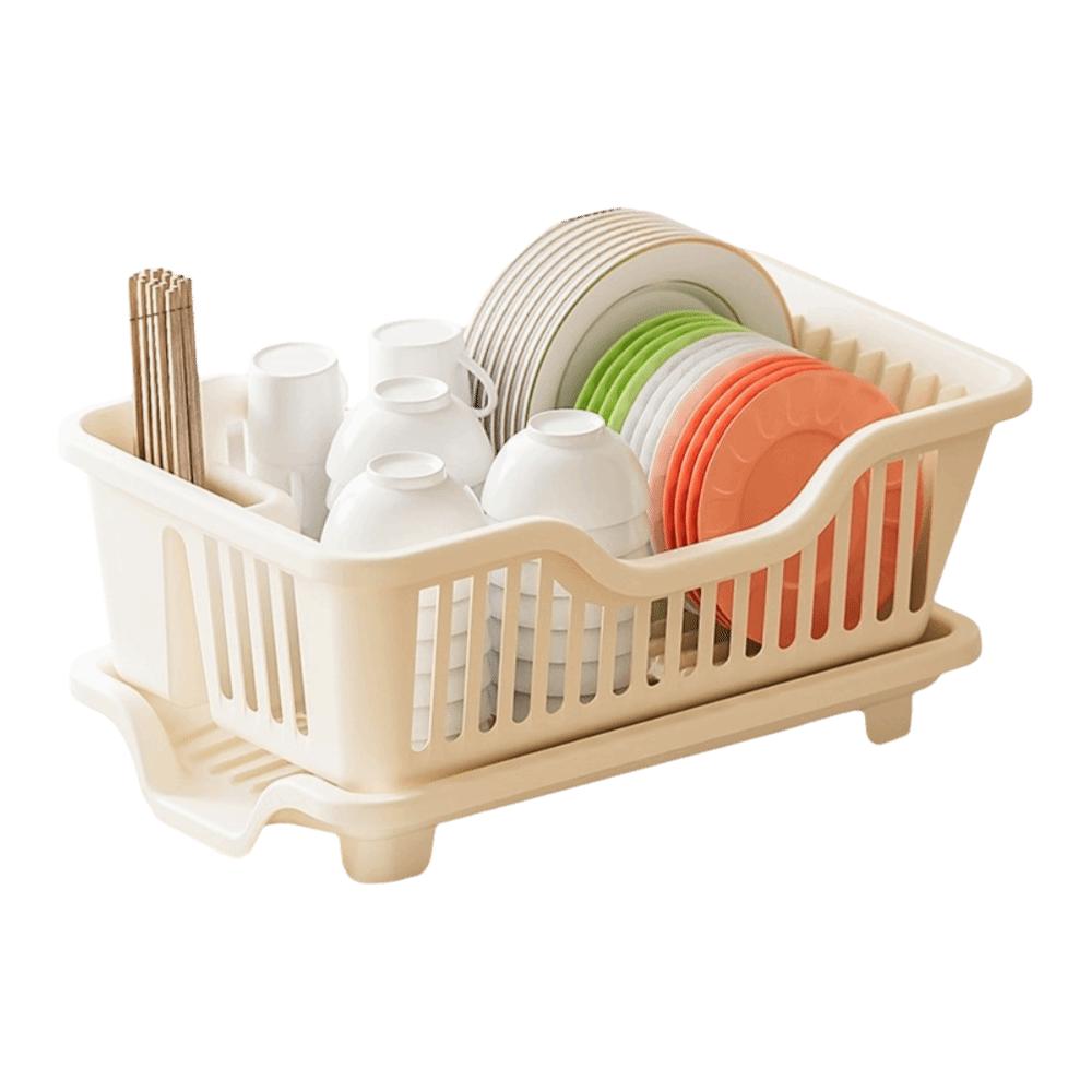 Plastic Utensils Drainer Rack Square Storage Basket Drain Bowl Rack Dish Drying Rack  Chopsticks