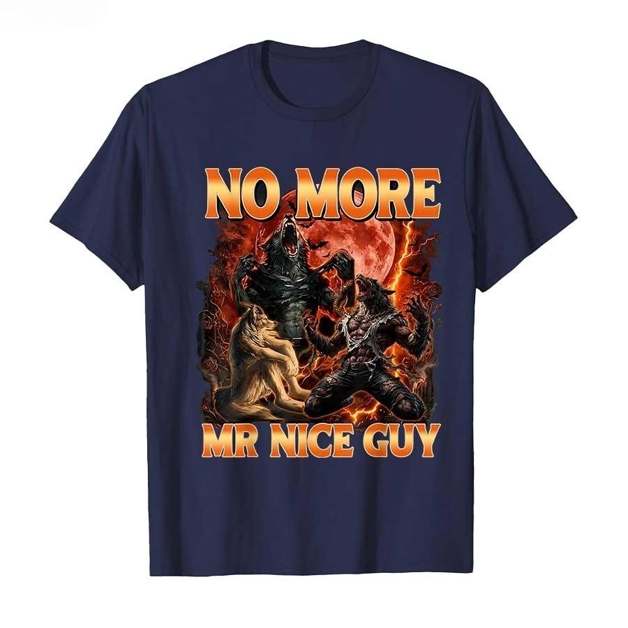 Summer 2026 New Crafty Alpha Wolf Emoji Print Tshirt High Quality Fashion Casual Breathable Mens Crew Neck Print Tshirt