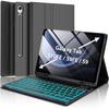 Samsung S10 Lite Tablet Case with Colorful Backlit Bluetooth Keyboard & Pen Slot