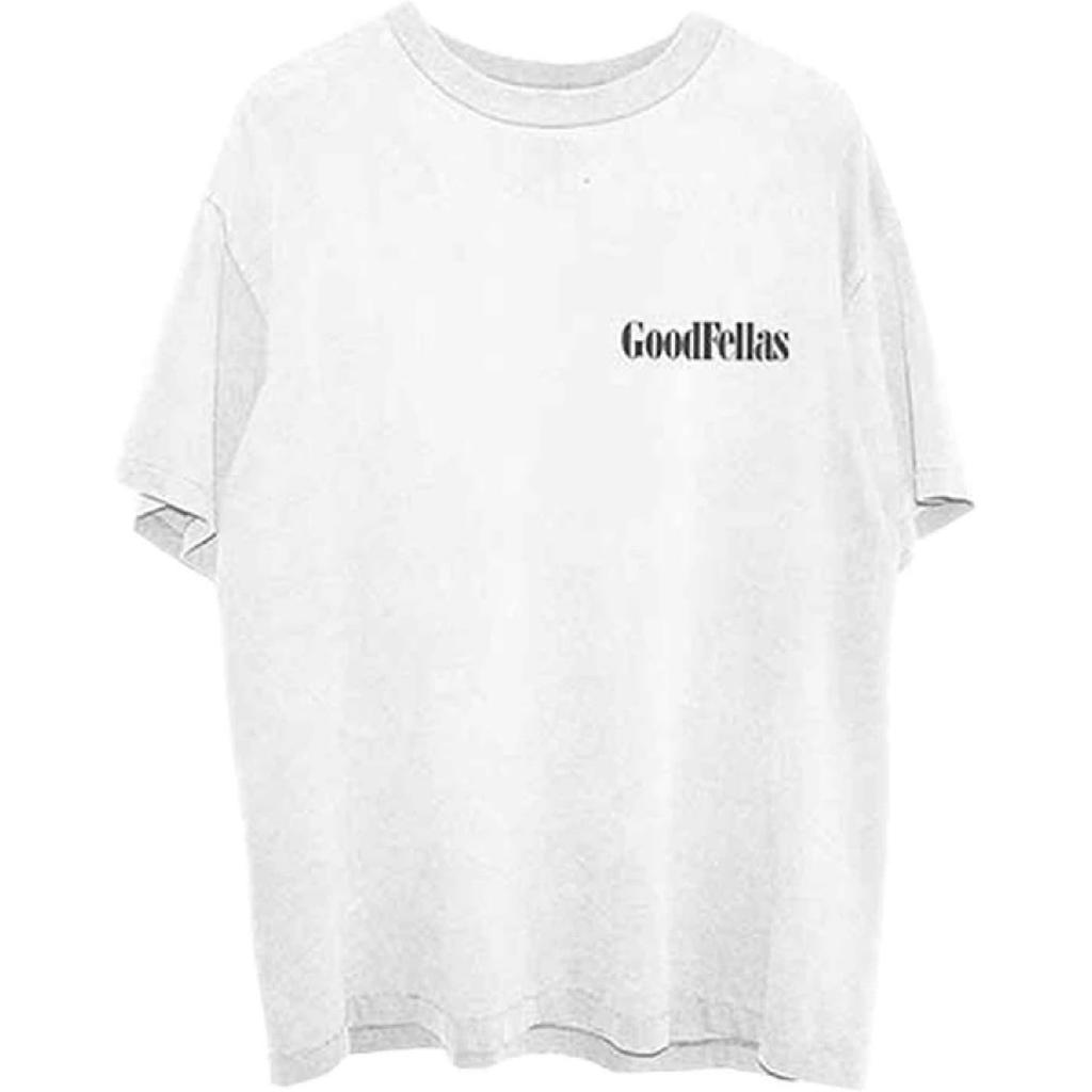 Goodfellas T Shirt Henry Court Movie Logo Back Print New Official Mens White