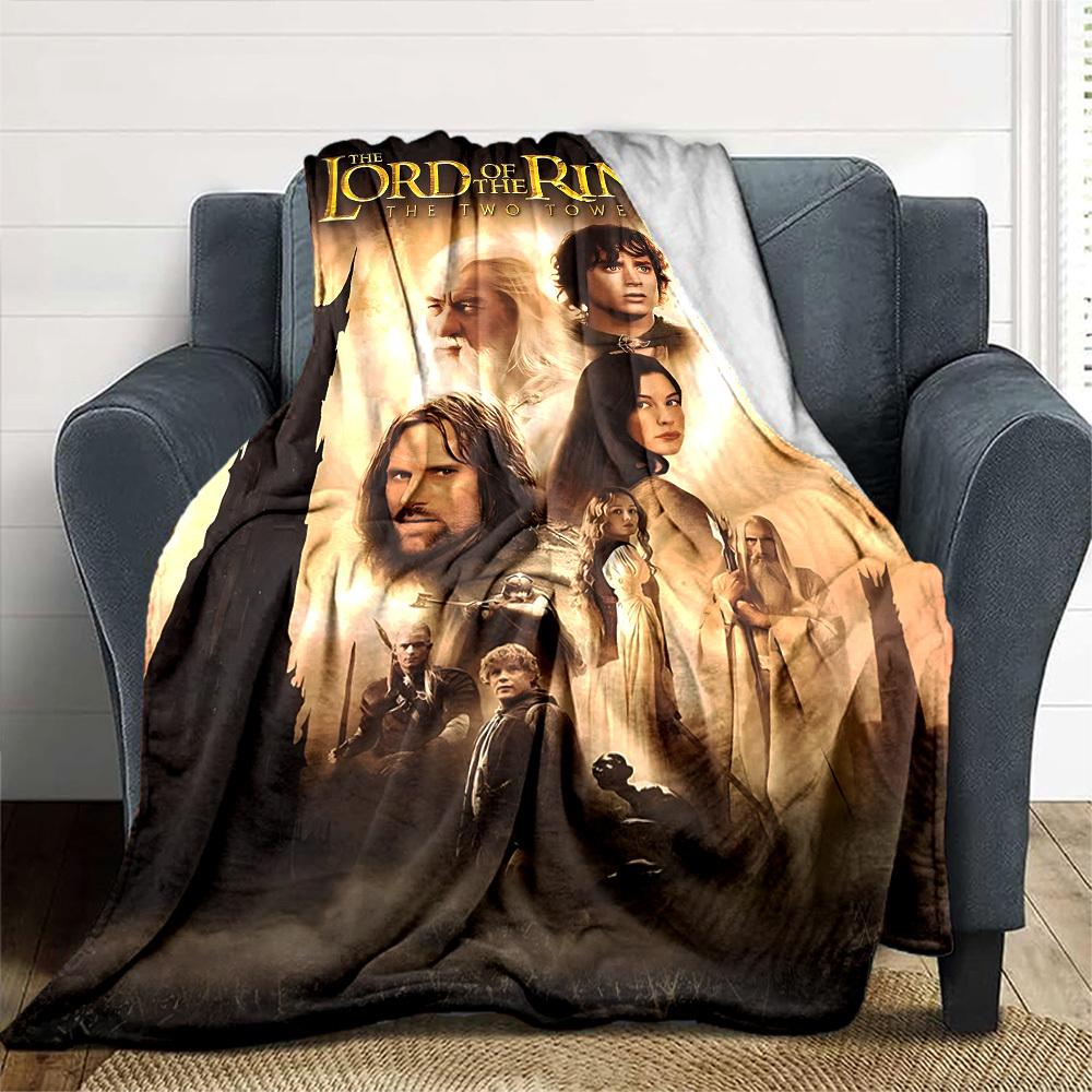 1pc Lord of the Rings Two Towers Flannel Blanket Soft Warm Throw for Home, Office, Travel, All-Season Cozy Bedding GiftL1123