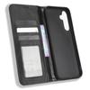 Für Samsung Galaxy A34 5G Sturzsichere Handyhülle Ständer Retro-Textur Aufgedrucktes Muster Magnetisch Selbstschließend Klappbar Leder Brieftasche Handyhülle