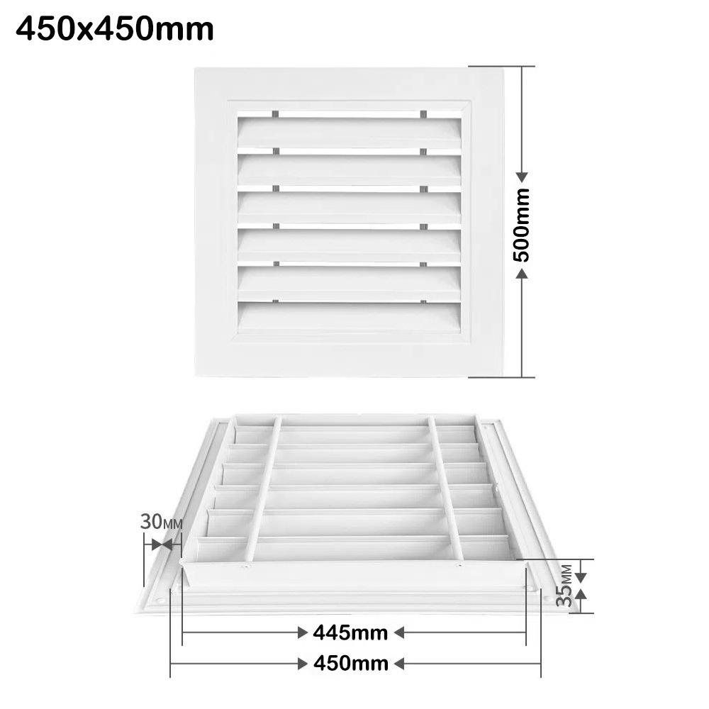 White Air Vent Grille Aluminum Alloy Return Air Grill New Gable Vent  Attics