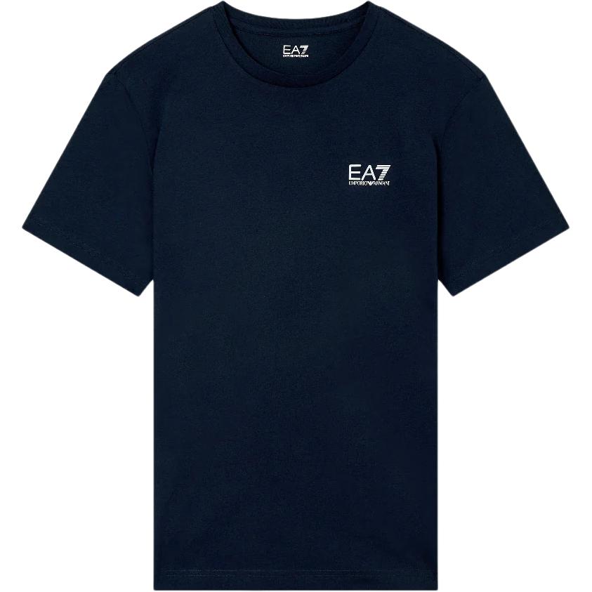 Emporio Armani Ea7 Solid Color Letter Print Crew Neck Fitted Short Sleeve T-Shirt Men tops Dark-Blue 8NPT25-PJVPZ-1562 S
