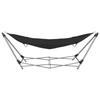 VidaXL Hammock with Foldable Stand Black