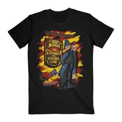 Iron Maiden Unisex Adult Stranger In A Strange Land Back Print T-Shirt