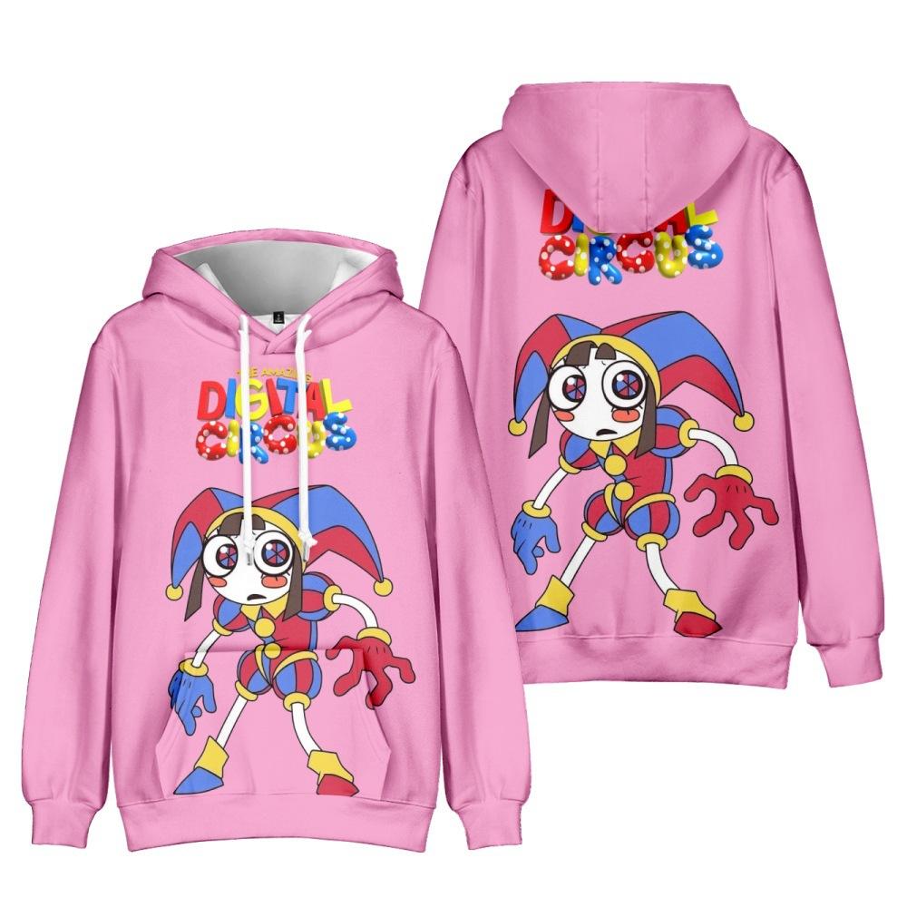 

Толстовки с принтом The Amazing Digital Circus в стиле аниме, спортивный костюм в стиле Харадзюку, пуловер с капюшоном, свободная уличная одежда