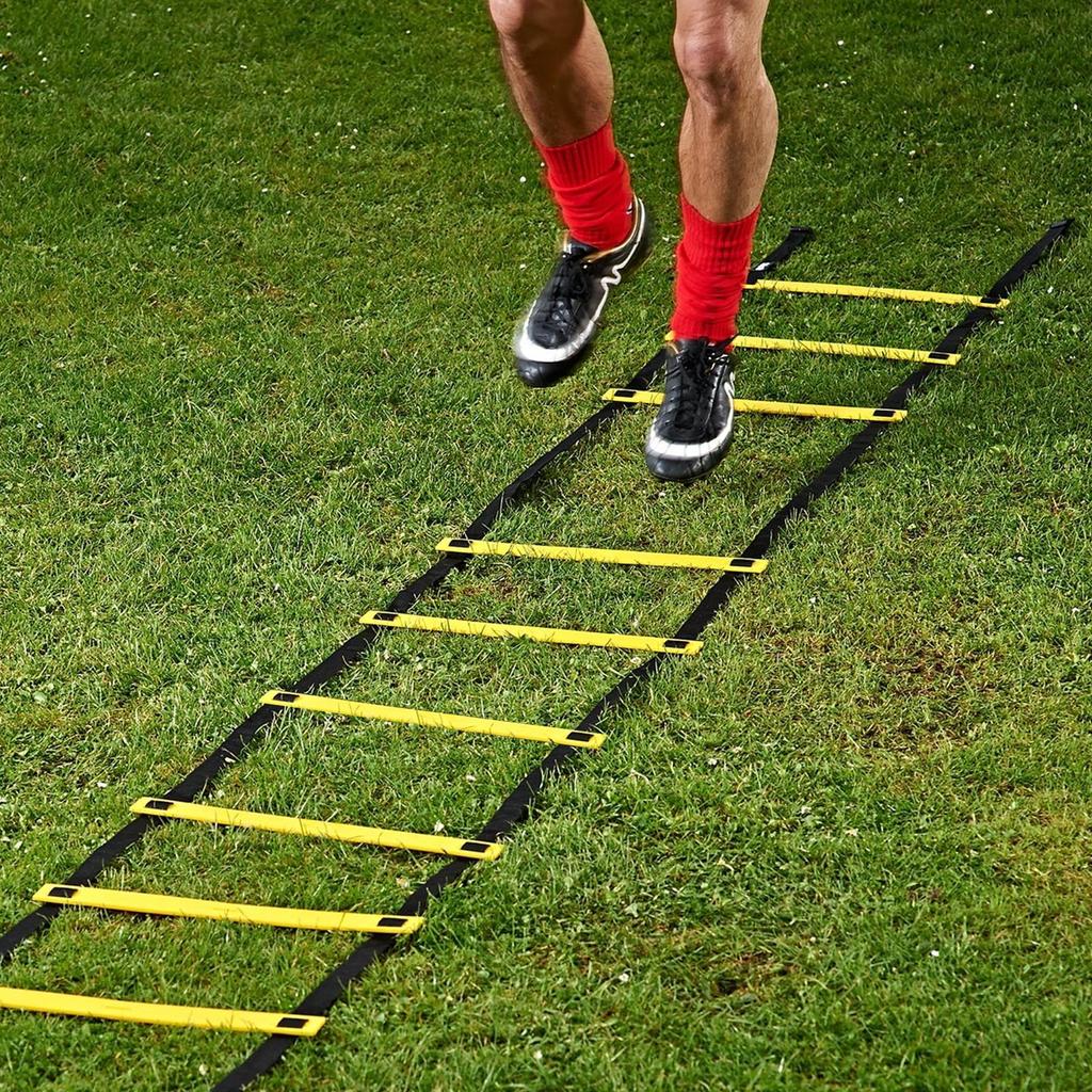 Speed Ladder 19.6ft Workout Ladder With Carry Bag 12 Rung Speed Training Equipment For Gym Outdoor Fitness Practice Baseball