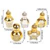 Mini Essential Oil Roller Bottle Crown Shape Perfume Bottling Portable Transparent Travel Electroplated Carve Glass Empty Bottle