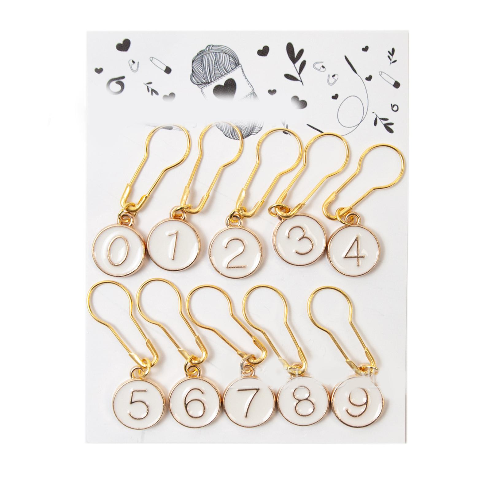 

10CS номер маркера для сшивания английские булавки фиксирующий маркер для вязания подвеска для вязания, шитья, свитера, шапки, сумки, носков