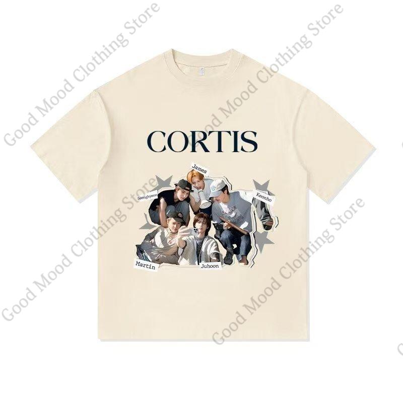 CORTIS T Shirt Fashion Trend Streetwear Casual Fans Clothes SEONGHYEON KEONHO JUHOON Print Tshirt Kpop Cotton Short Sleeve Tee