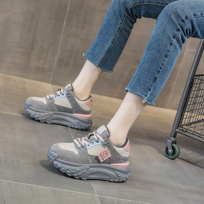 Shoes Women's Autumn and Winter Casual Fashion Trend Thick-soled Sports Shoes