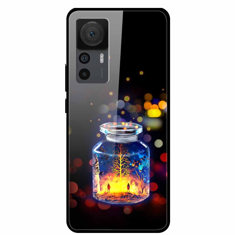 For Xiaomi 12T Cases 12T Pro Luxury Tempered Glass Hard Back Covers For Xiaomi 12T Pro Phone Cases Capa Fundas Xiaomi 12T Coques
