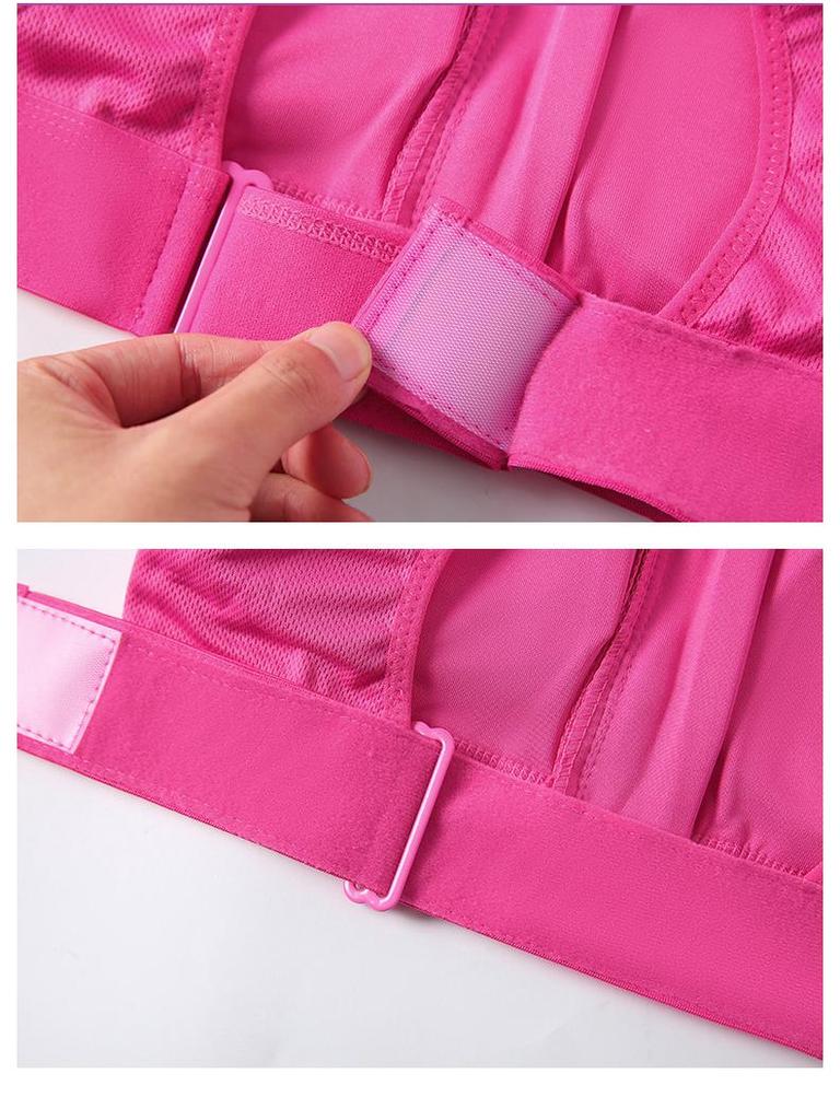 Criss-Cross Back Zipper Sports Bra – Women's Wire-Free Shockproof Yoga & Running Vest