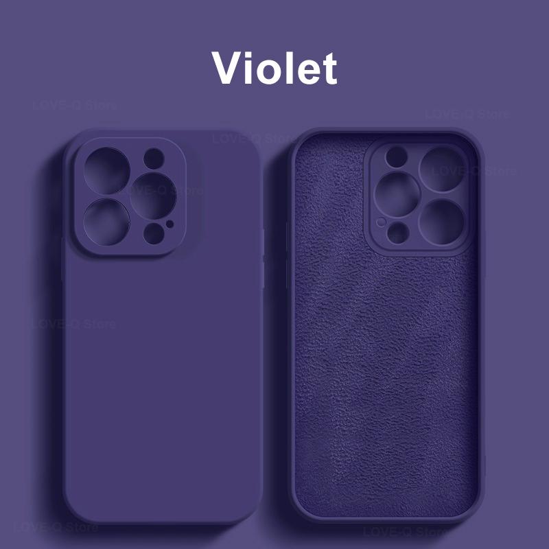 For Liquid Silicone Phone Case For Apple iPhone 16 15 14 Plus 13 12 11 Pro Max Cases For iPhone 16 Pro Max Shockproof Cover