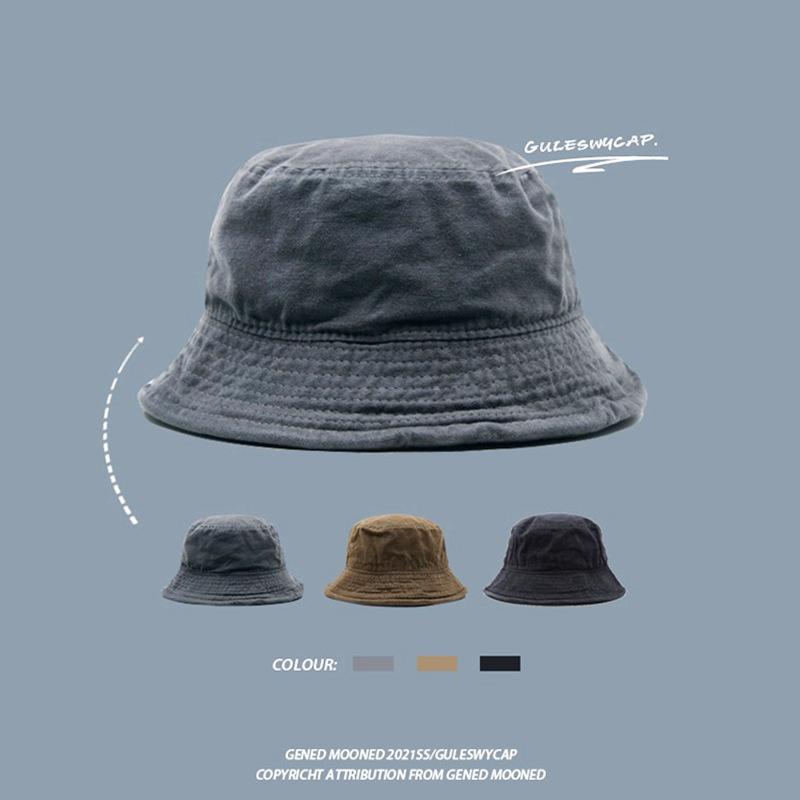 

Летняя выстиранная черная панама мужская и женская модная универсальная ретро солнцезащитная от солнца панама one size fits all чёрный