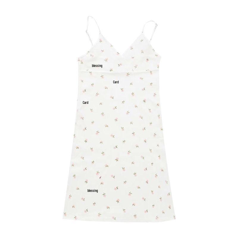 2024 Floral Retro V-Neck Summer Dress for Women