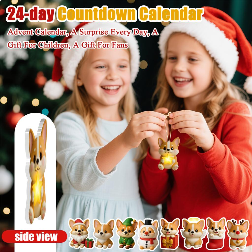 2D Acrylic Pendant Surprise Box, Advent Calendar, Surprise For Friends And Family