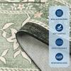 Green Living Room Carpet Soft Plants Flower Bedroom Bedside Floor Mat Vintage Home Decoration Cottagecore Non-Slip Washable Rug