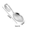 Stainless Steel 1010 Seafood Buffet Spoon with Vertical Curved Handle, Customizable Logo
