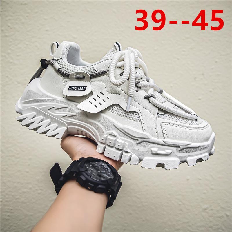 2024 spring and autumn new men's shoes Korean version of dad shoes men's sports shoes foreign trade large size shoes non-slip travel shoes
