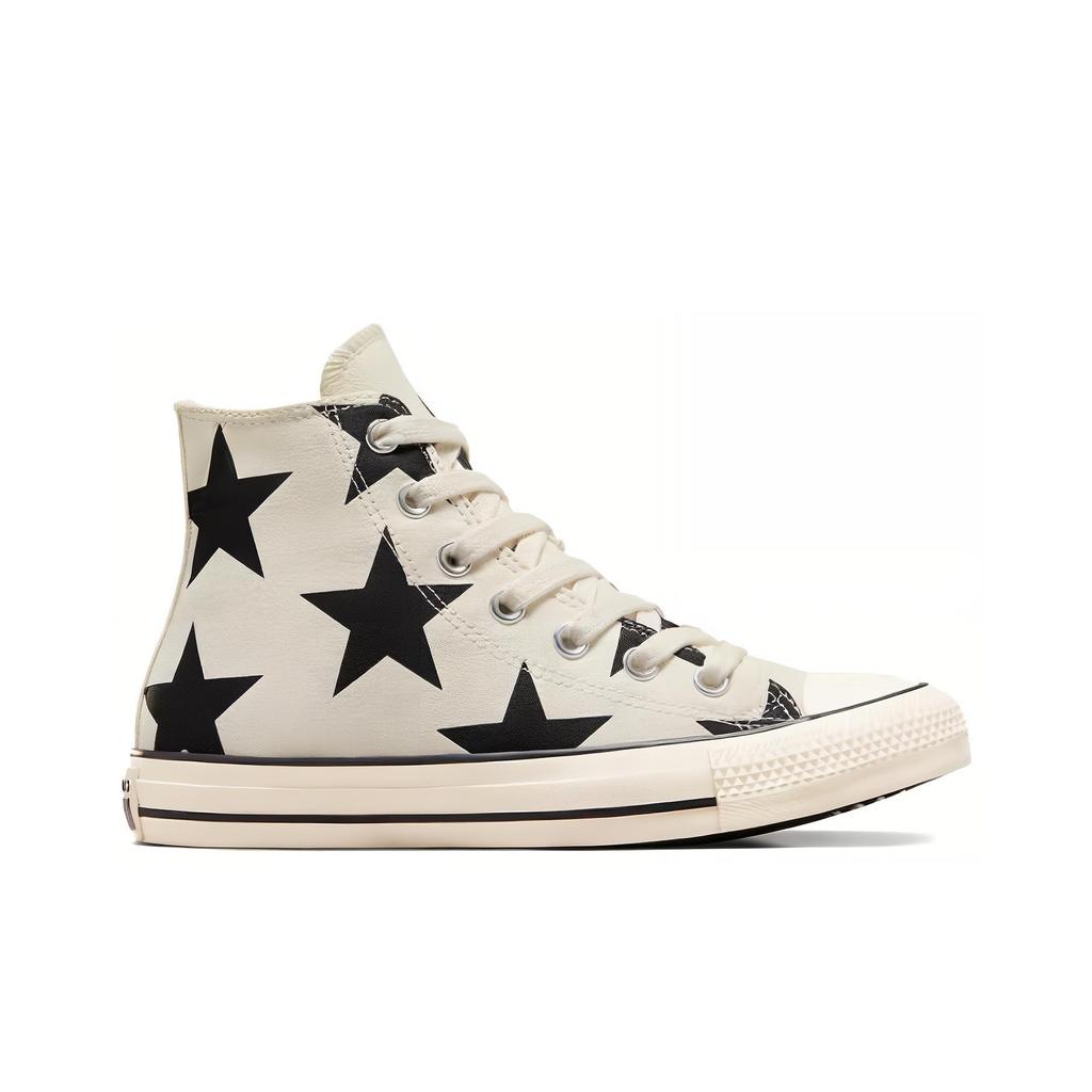 Converse Chuck Taylor Everyday Versatile Durable Breathable High-Top Canvas Shoes Women Sneakers Beige Black A09898C